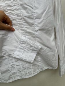 White frill Shirt.