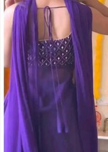Elegant Purple Kurta Set