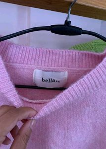Pink Cropped Sweater