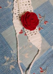 Crochet Rose Headband 🌹