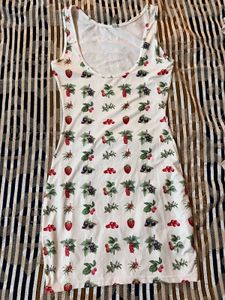 Newme (S) Fruit Print Dress (New)