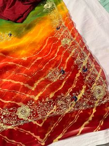 multi color saree