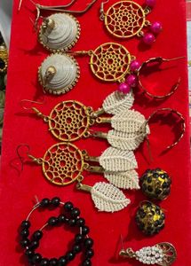 Earrings (8 Pairs)