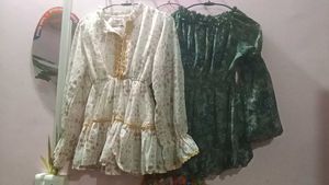 Floral Print Peasant Blouses
