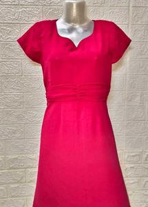 Pink Taylor Stiched Dress