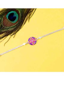 Stylish Silver Bracelet Rakhi