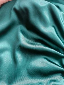 Elegant Emerald Green Satin Gown