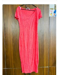 Coral Bodycon Dress