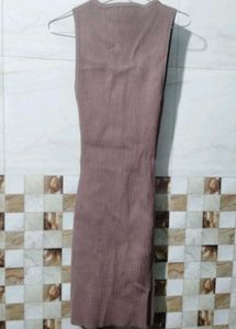 Stretchable Brown Dress