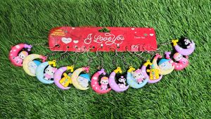 Set Of 12 Sanrio Character Keychains
