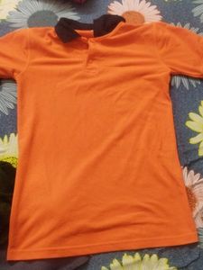 Vibrant Orange Polo T-Shirt