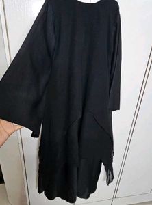 Unique Black Layered Abaya