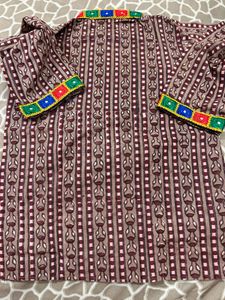 Embroidered  Kurta Pyjama Set Fr 2-3 Year Olds