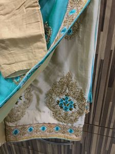 Elegant Turquoise Saree