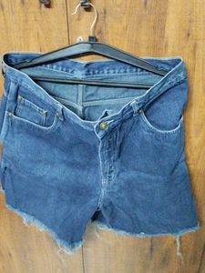 Unisex Denim Shorts In Size 38