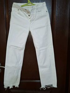 White H&m Denim Jeans (Unused)
