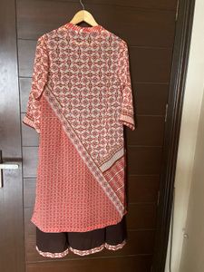 Elegant Printed Layered Kurta (xl)