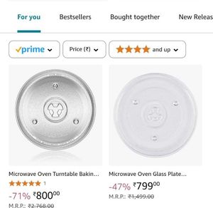 Microwave Oven Turntable Rotating Glass Plate/Tray