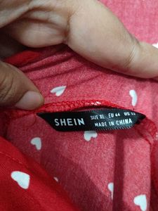 Red heart Midi Dress