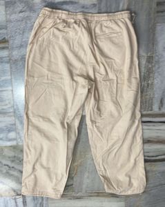 Beige Casual Pants