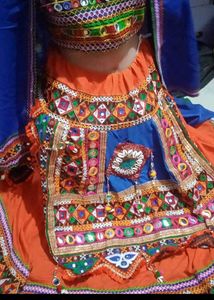 Orrenge Short Garba Choli