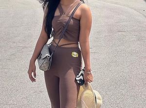 Brown Two-Piece Set