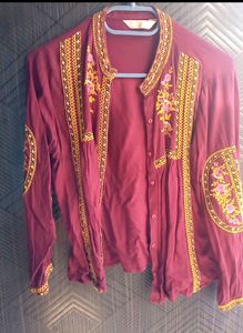 Top Style Short Kurti Cum Ethinc Jacket