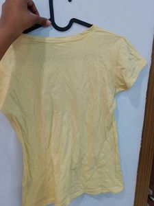 Yellow Butterfly Graphic Tee