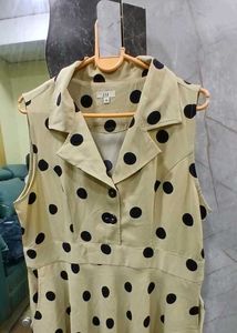 GAP Polka Dot Dress Sleeveless With Pocket
