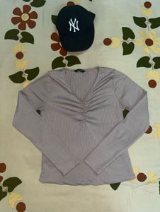 Ribbed Long Sleeve Top