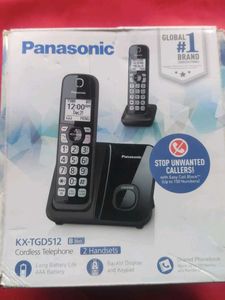 PANASONIC KX-TGD512B 2-Handset, Cordless Phone -