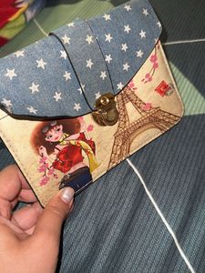 Cute Wallet , Can Be Made Sling bag As Well