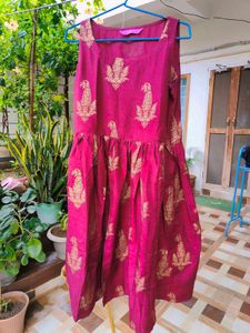 Libas Maroon kurta set