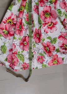 Floral Print Skirt - thick cotton for kids girls