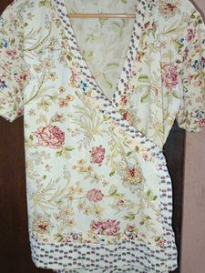 Cotton Top With Light Embroidery