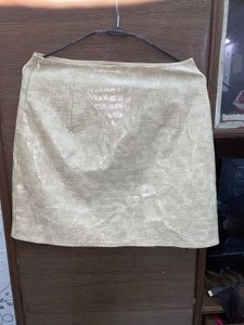 Crocodile Print Mini Skirt