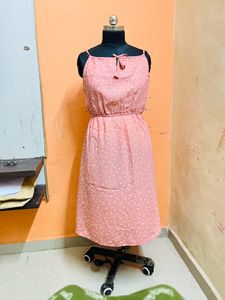 Pink Dress Polka Dot Xl Size