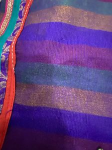 diwali Chanderi Silk Saree Zari work