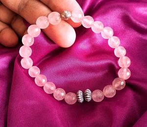 Rose Quartz Crystal Bracelet