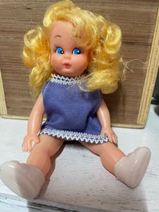 Vintage Doll with Blue Dress
