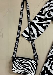 Zebra Print Dress &amp; Bag Set