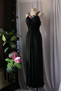 Vintage Black Maxi Dress