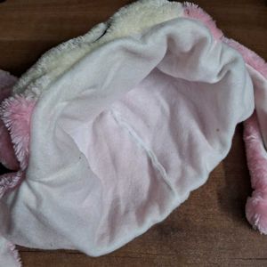 🐰 Cute Pink Bunny Cap