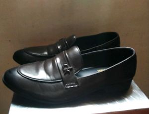 Calvin Klein Brown Leather Loafers