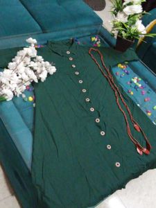 Green Midii With Belt..Just Looks Like Wow🪬💚