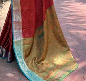 Elegant Red Art Silk Saree
