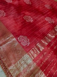organza beautiful 😍 saree no blouse