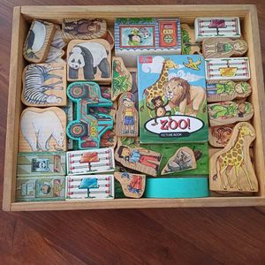TS Shure Imported Wooden Zoo Blocks (UK Bought)