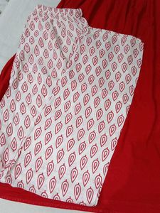Red Kurti &amp; Pant Set