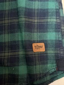 Roadster Green And Blue Shirt For Men